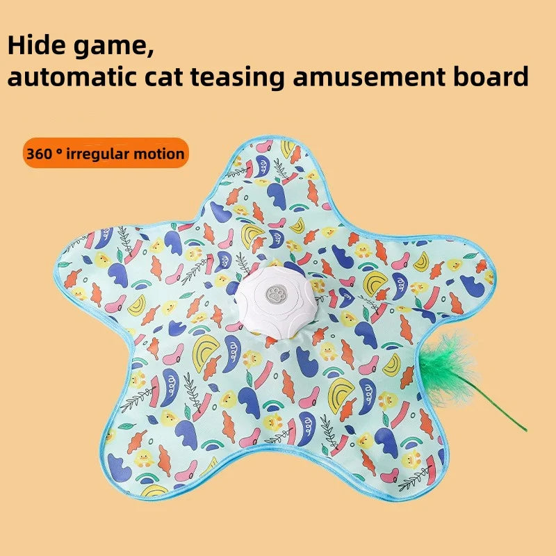 Concealed-Motion Interactive Cat Toy, Fish/Duck Options