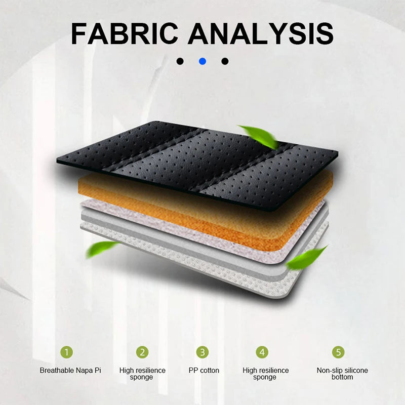 SEAMETAL Full Wrapped Car Front Seat Cover Premium PU Leather Vehicle Seat Cushion Breathable Anti Scratch Chair Protector Mat
