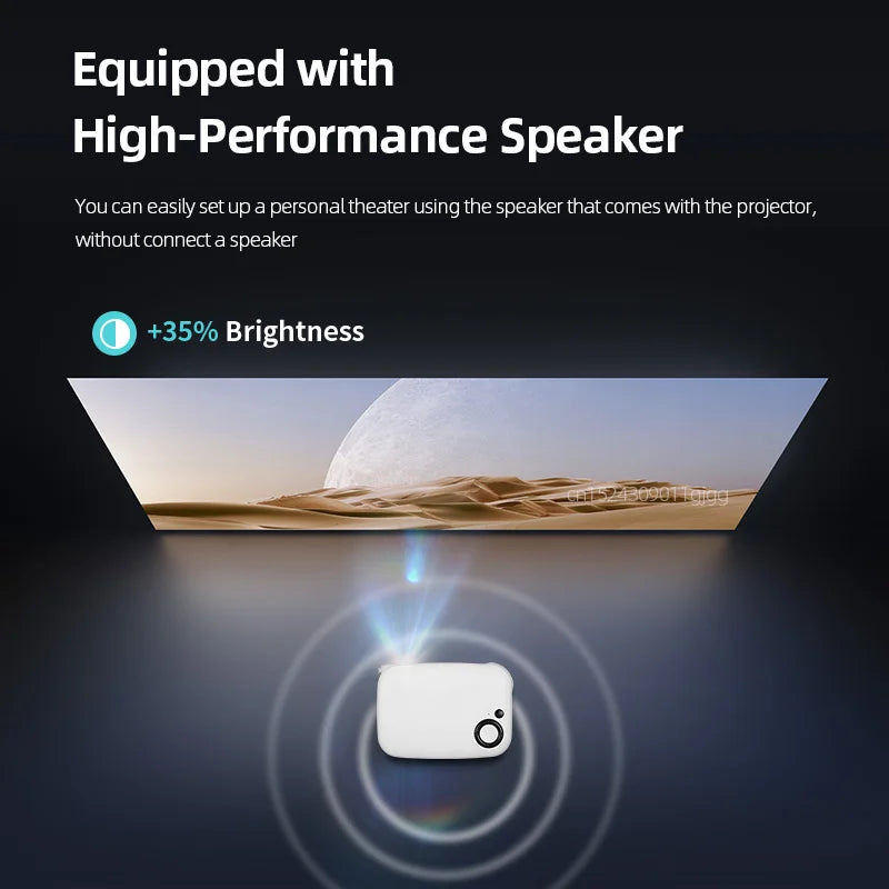 MINI Projector Portable 3D LED Video Projectors Home Cinema Theater Game Laser Beamer Smart TV BOX 1080P 4K Via HD Port A2000 