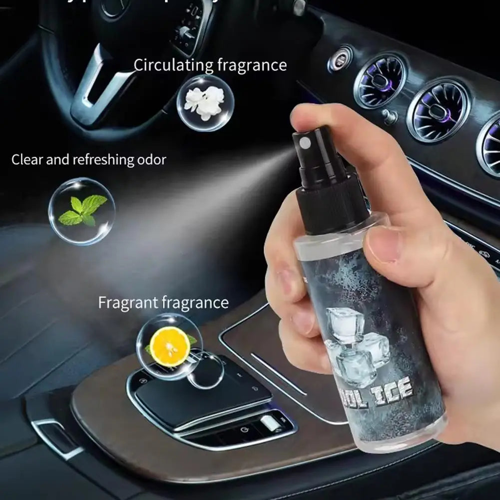 Perfume de ambiente montado en coche pulverizador fragancia de coche aerosol perfume desodorante para aromaterapia automotriz