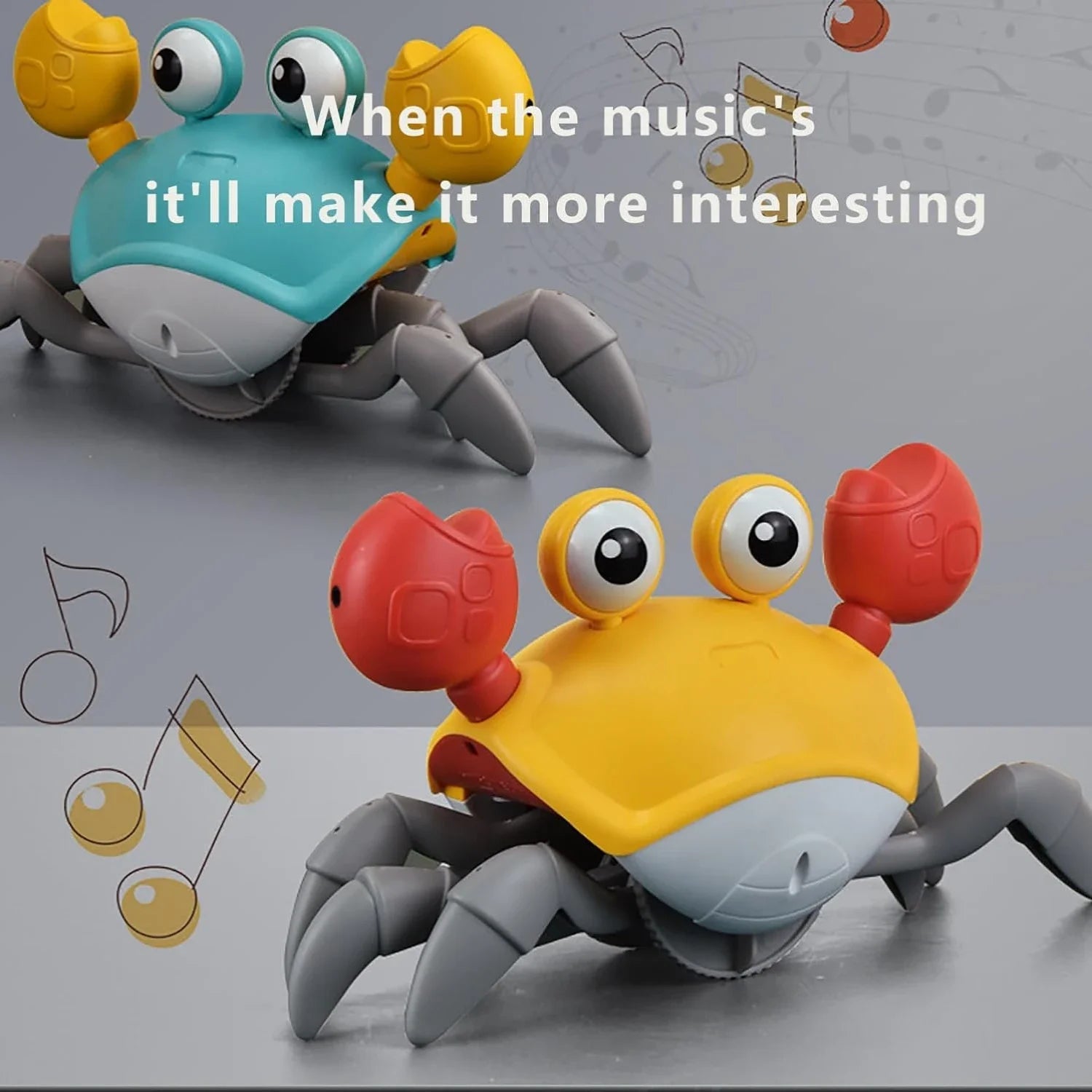 Dancing Crab Pet Toy with Music & Auto-Dancing, Interactive Fun for Cats Dogs - Indoor Pet Entertainment 