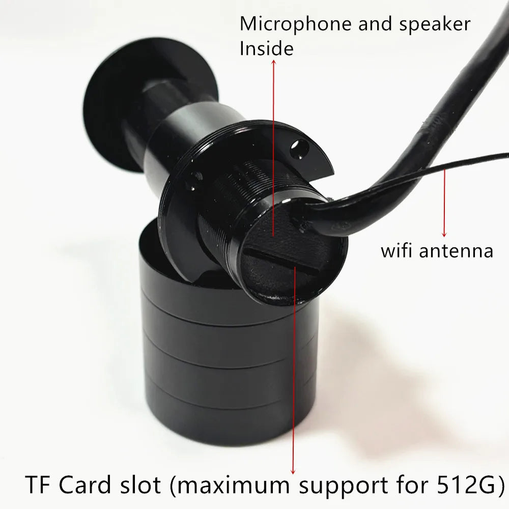 5MP Door Peephole Camera with Motion Detection