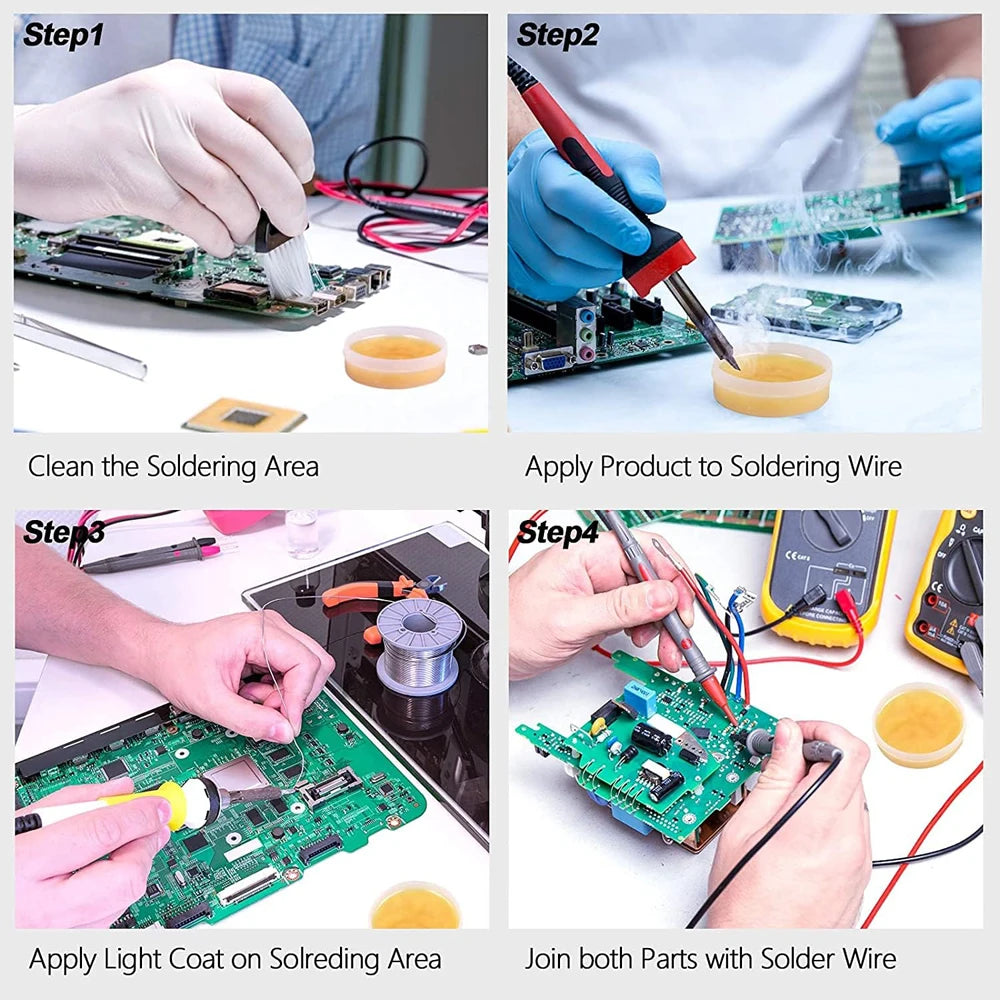 Rosin Soldering Flux Paste, 30 g, 50 g or 100 g