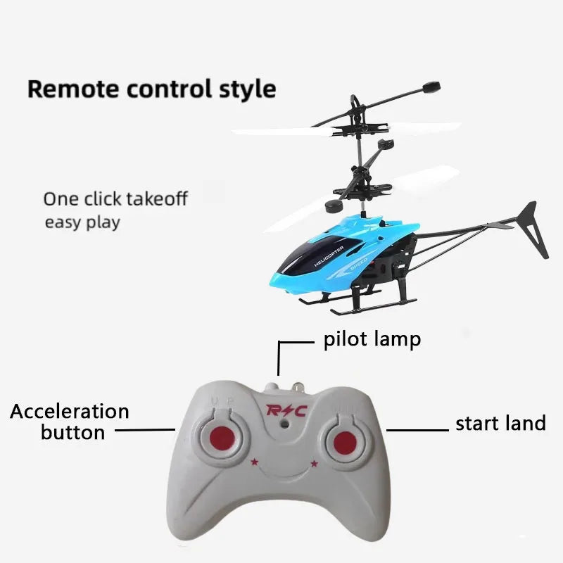 Rechargeable Mini RC Drone Remote Safe Fall-resistant RC Helicopters Drone Children Toys 