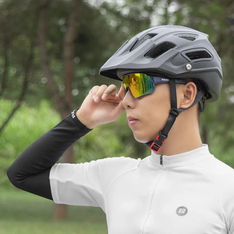 Occhiali da sole da ciclismo polarizzati UV400, montatura grande TR90, occhiali sportivi