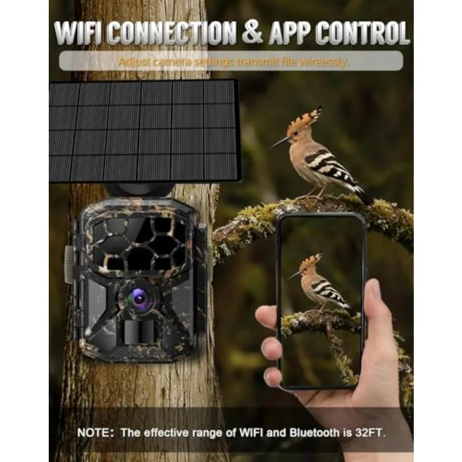 Wildlife Trail Camera with 8K 60MP and 0.1s Motion Activation