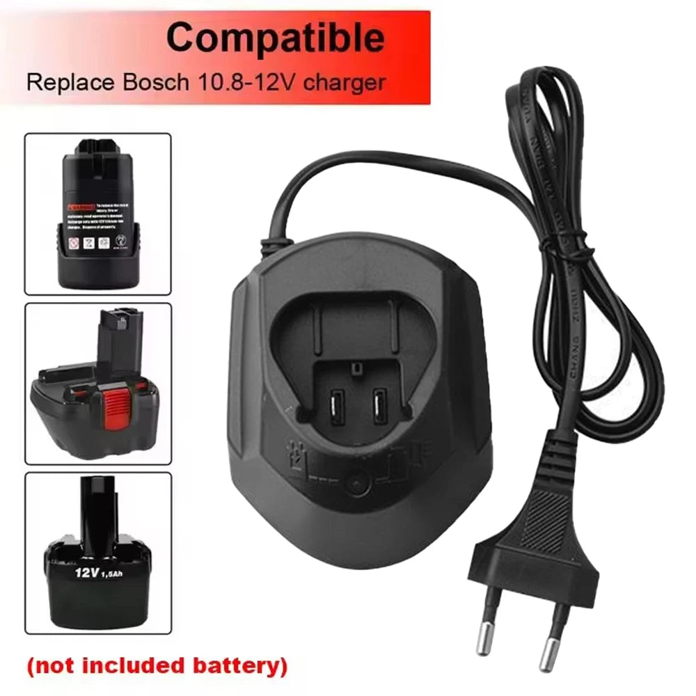 Charger for Bosch 10.8V / 12V Li-Ion Batteries
