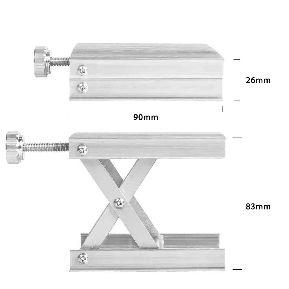 Plataforma de elevación de laboratorio ajustable de 90mm