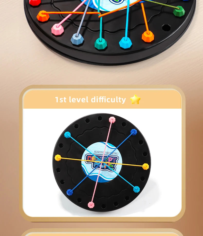 2025 New Rope Breaking Battle Challenge Puzzle Toy Knot Toy Children's Rope Decoding Game Logic Training 