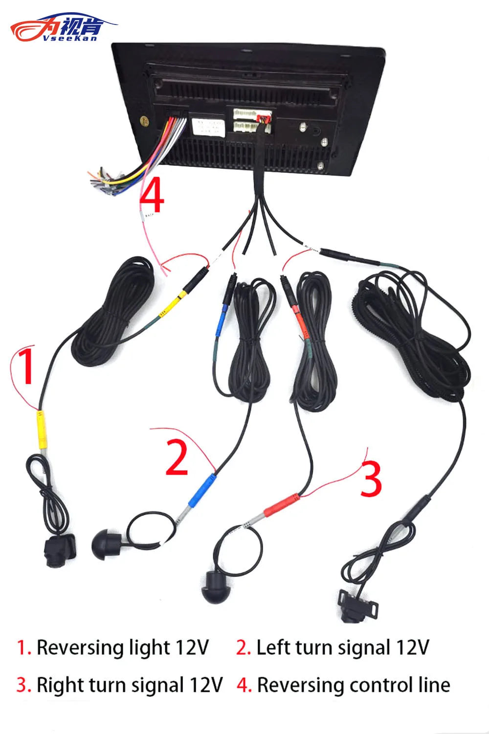 Car 360° panoramic system camera for Android multimedia screen, Android multimedia system with 360APP function 