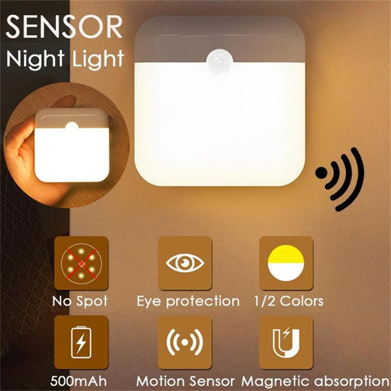 Rechargeable Magnetic Motion Sensor Night Light