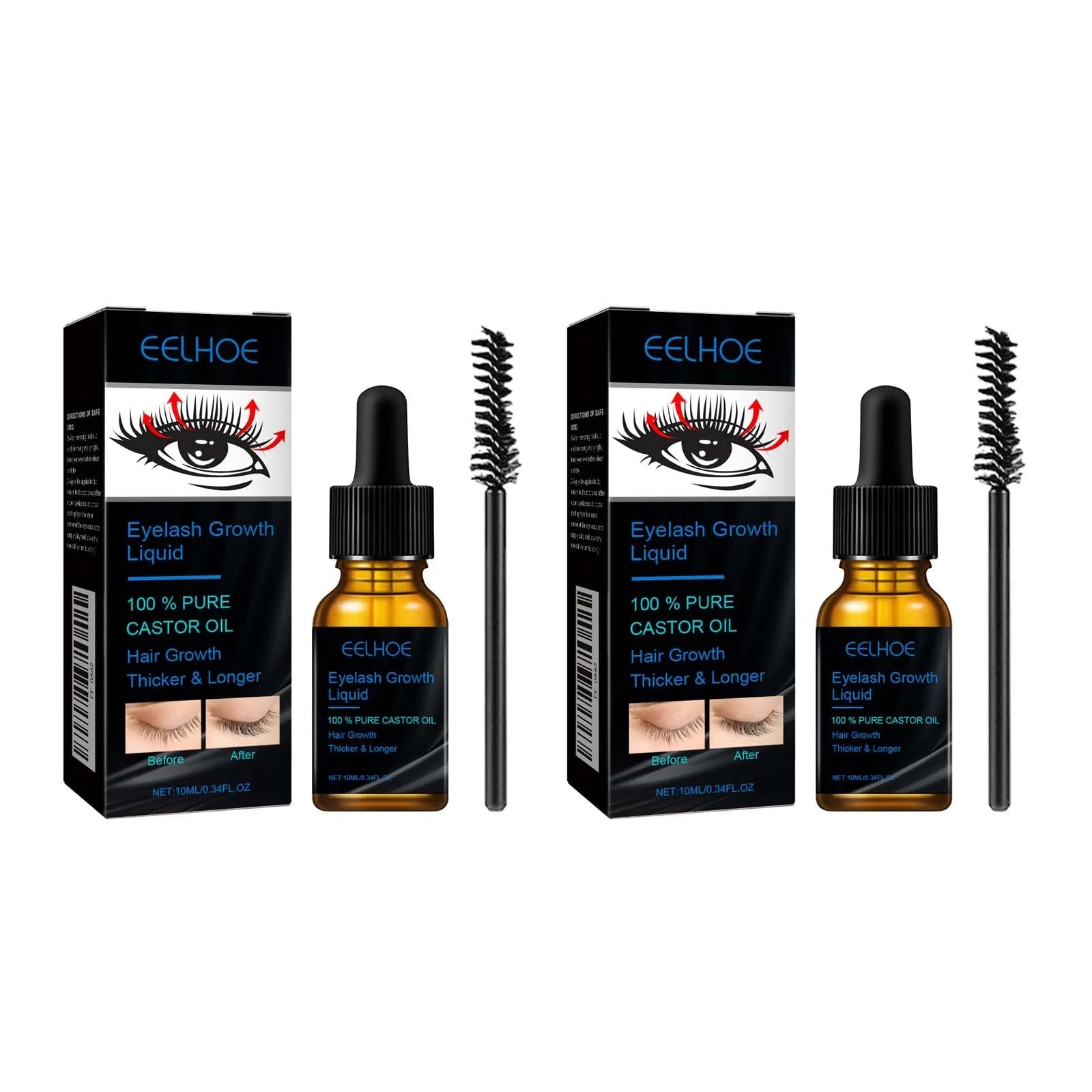 Eyebrows Natural Thick Slender Curl Curl Moist Natural Castor Oil Growth Liquid Serum Extension Eyelash Female Makeup Product 