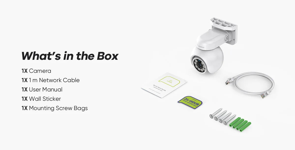 SANNCE 4K PoE Security Camera with Audio, Night Vision, IP66