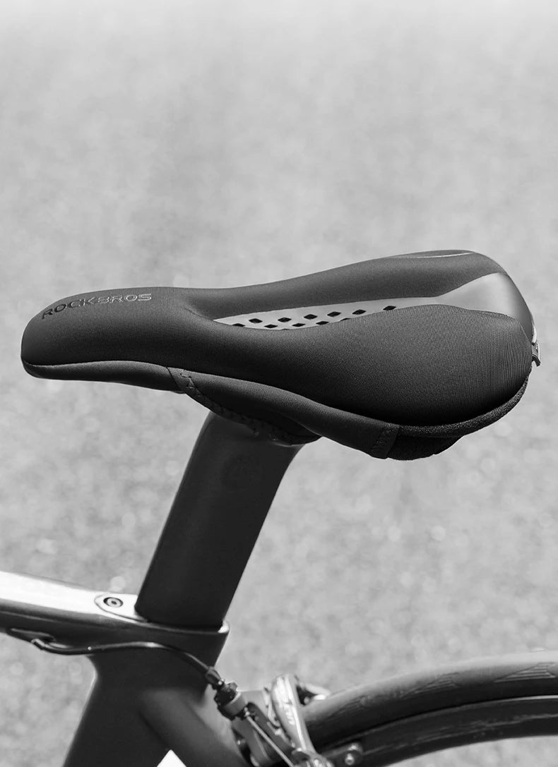 Memory Foam Bicycle Saddle Cover with Gel Cushion and Anti-Slip Fit