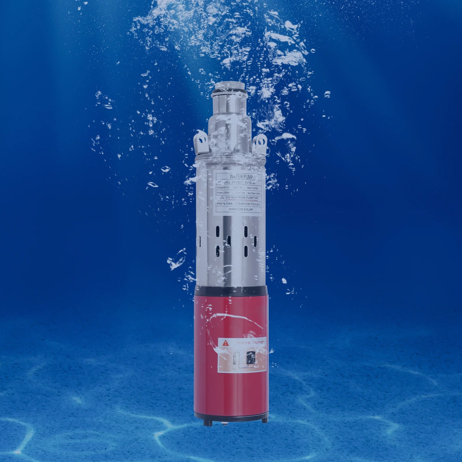 12V 180W Submersible Deep Well Pump for Irrigation 396GPH