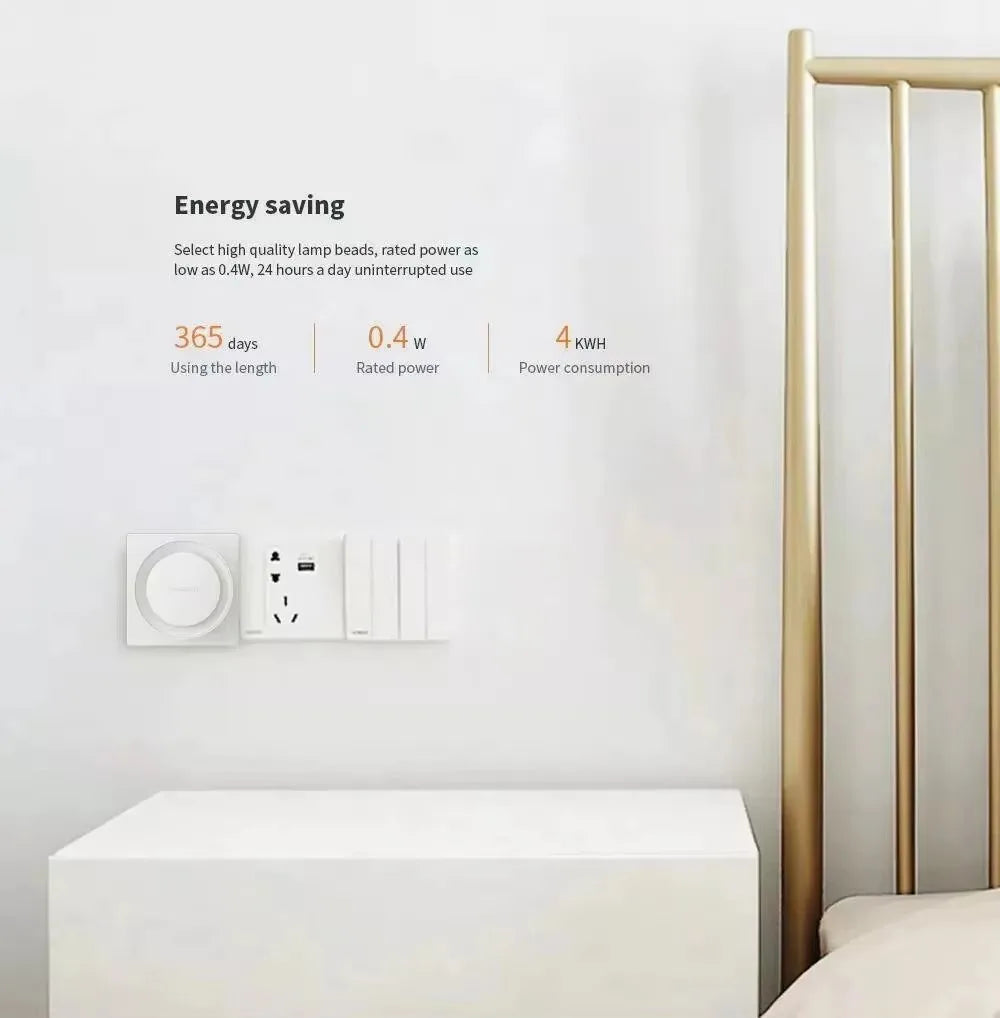 EU Plug-In Night Light with Light Sensor