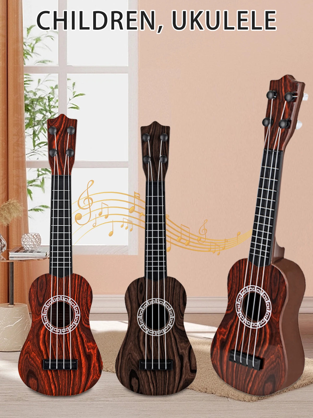 Children's Plastic Ukulele-Style Guitar Toy