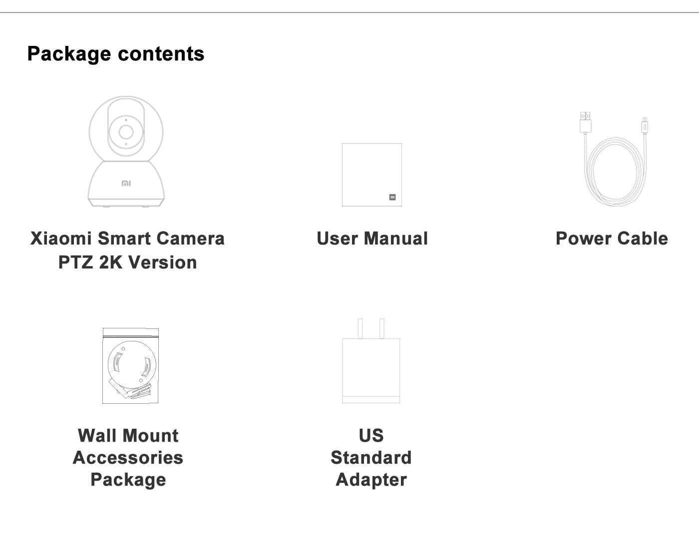 Xiaomi 2K vnútorná inteligentná kamera 360° WiFi detský monitor bezpečnostná kamera
