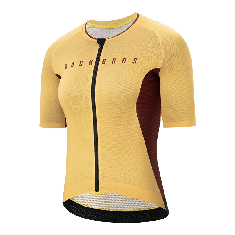 Women’s Cycling Jersey with Full Zipper Breathable Summer MTB Shirt