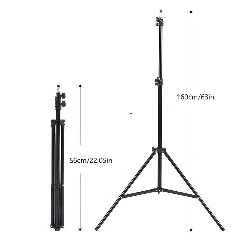 Aluminium Photography Light Stand, 1.6 m or 2.1 m