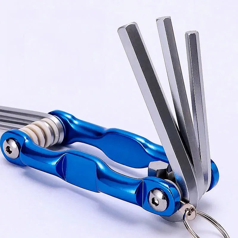 Portable Folding Hex Wrench Allen Set Metal Metric System Torx Hexagonal Spanner Screwdriver Hex Key High Quality Hand Tool 