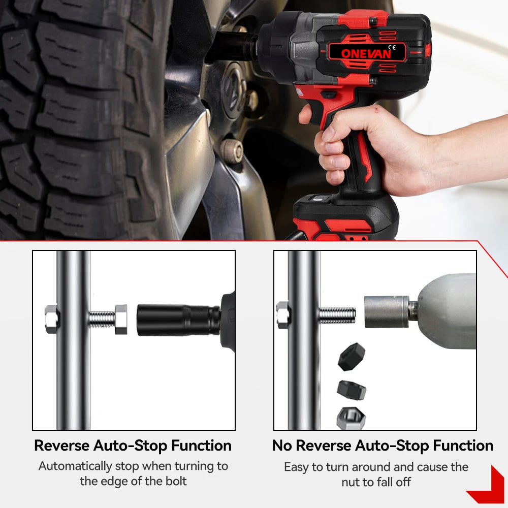 Ασύρματο κλειδί κρούσης 2800N.M 8000RPM χωρίς ψήκτρες 18V εργαλείο ισχύος