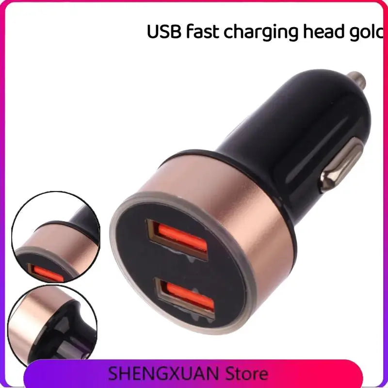 Car charger with fast charging 2 USB ports with digital display power supply and startup system charger for electrical equipment
