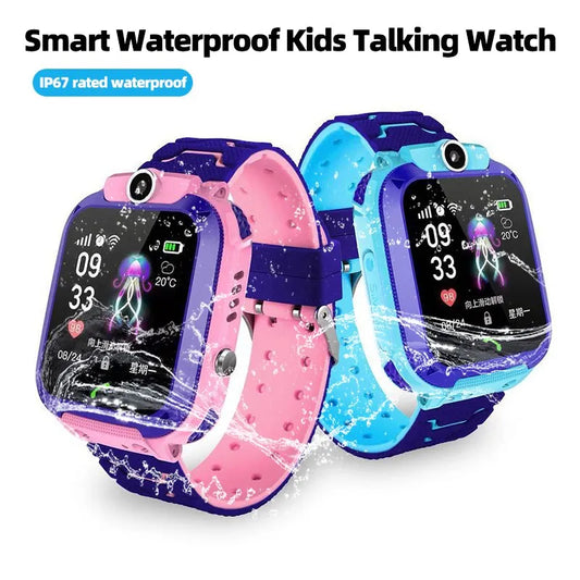 Q12 Kinder Smart 2G Anruf Telefon Uhr Wasserdicht Mutter Kinder GPS Monitor Junge Mädchen SOS Kind Sport Digitale Uhren tracker