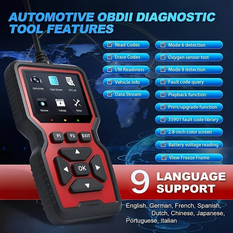 V519 Wired OBD-II Diagnostic Scanner