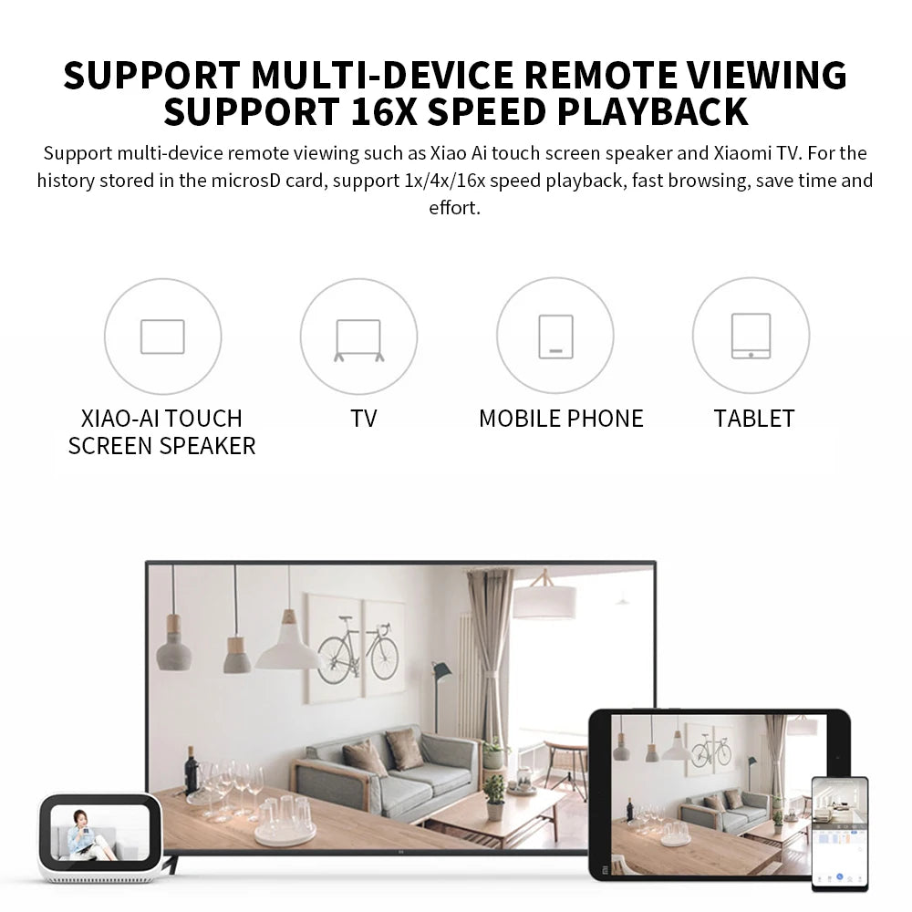 360° Smart Home Security Camera 2K PTZ 3MP Night Vision
