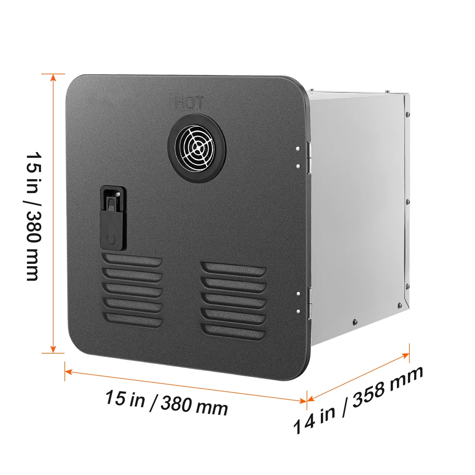 RV Tankless Water Heater 42,000 BTU Instant Hot Water 15x15