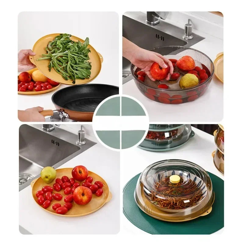 Insulated Food Cover, Stackable Transparent Kitchen Dome