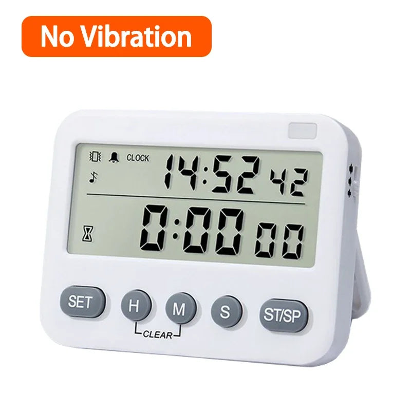 Dual Digital Kitchen Timer - Vibration Option