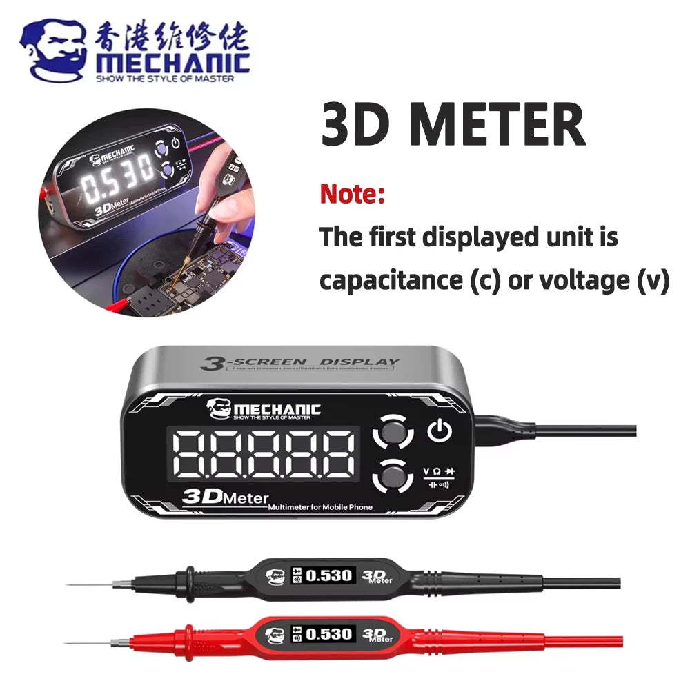 Detective 3.0 Three-Screen Electronics Meter