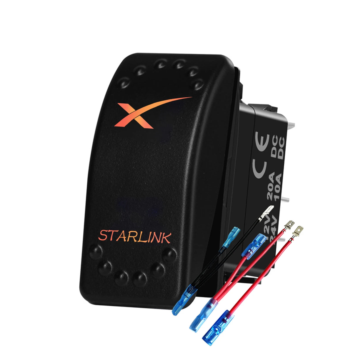 Starlink-Labelled Rocker Switch and Mounting Panel Options