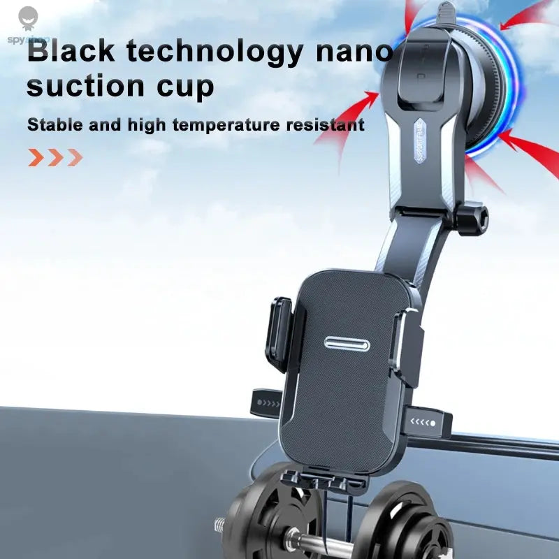 SEAMETAL Car Dashboard Phone Bracket Universal Auto Cellphone Stand For GPS Navigation Universal Desk Windshield Hanging Holder 