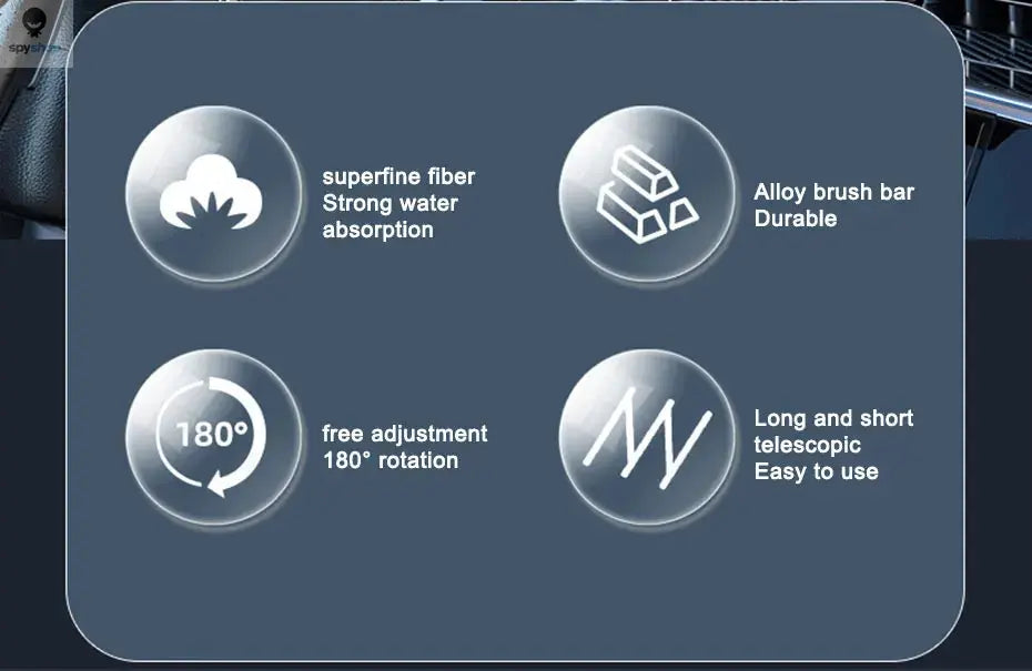 SEAMETAL Car Front Windshield Defogging Brush Telescopic Long handle Car Household Glass Clean Brushes Dust Remover Tool 