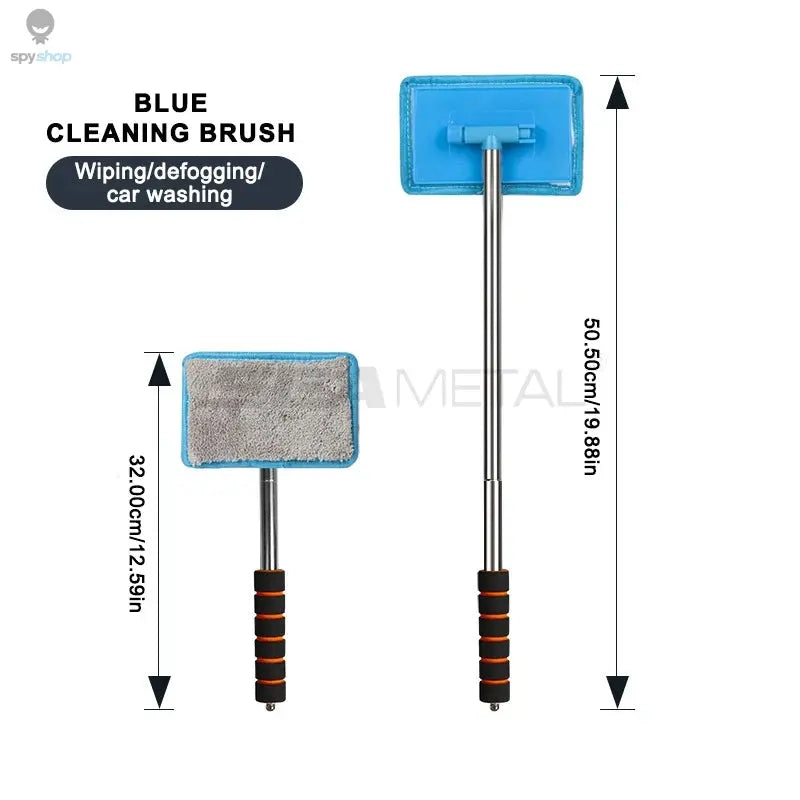 SEAMETAL Car Front Windshield Defogging Brush Telescopic Long handle Car Household Glass Clean Brushes Dust Remover Tool 
