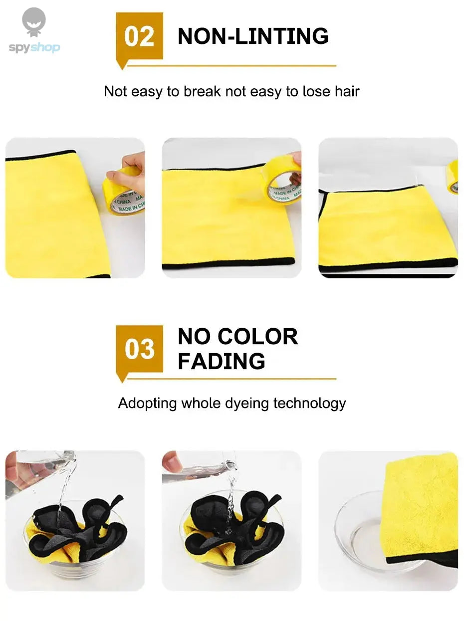 SEAMETAL High-end Microfiber Towel Car Wash Towel Detailing Cleaning Cloth Car Wash Drying Towel Car Absorbent Cleaning Products 
