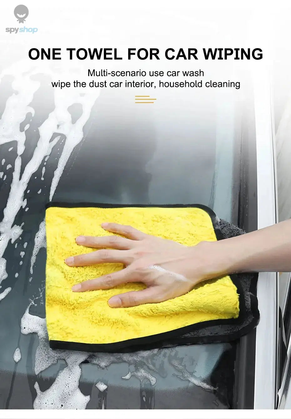 SEAMETAL High-end Microfiber Towel Car Wash Towel Detailing Cleaning Cloth Car Wash Drying Towel Car Absorbent Cleaning Products 