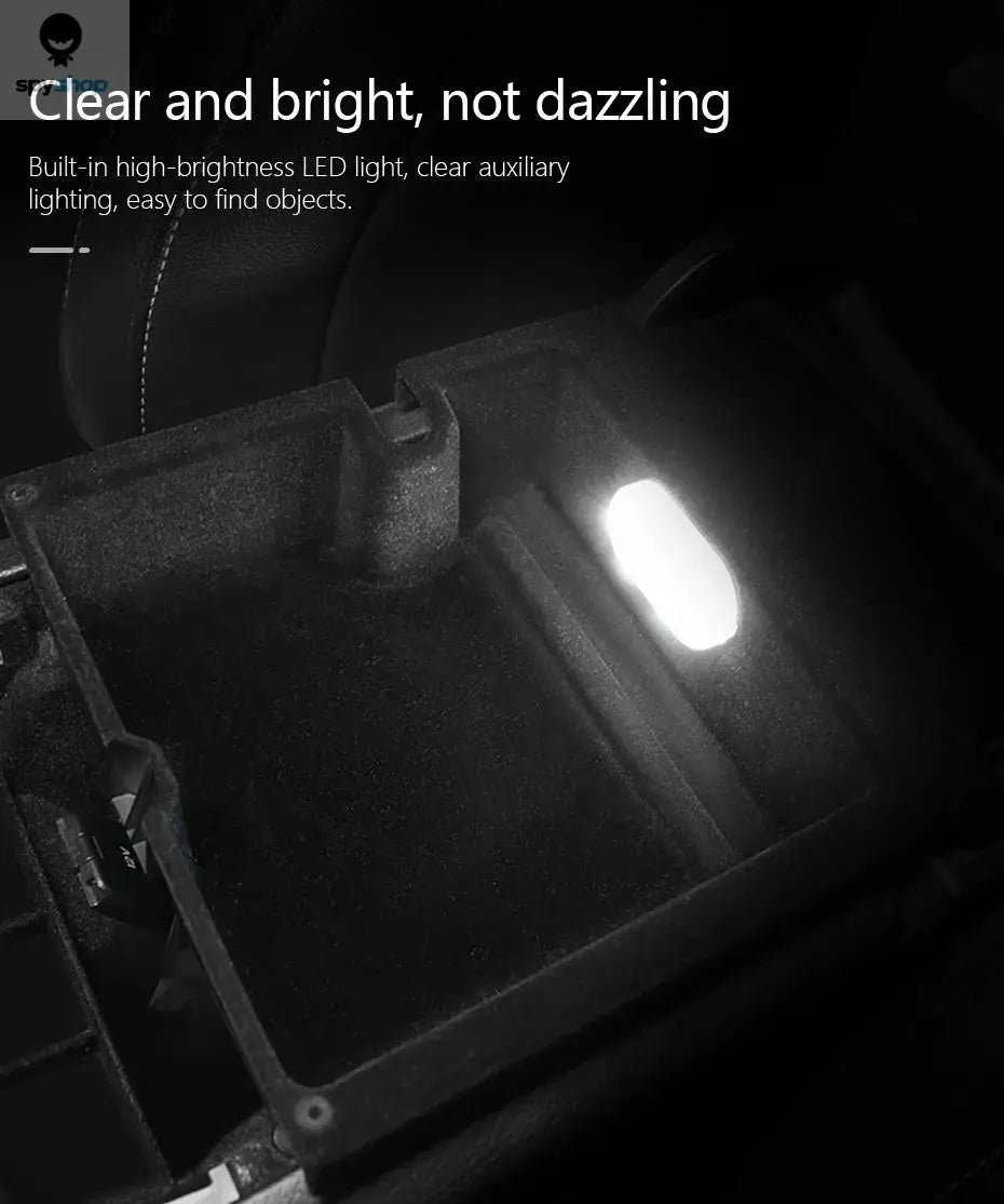 SEAMETAL Mini Touch Light for Car USB Rechargeable Led Light Magnetic Reading Lamp Gentle Illumination for Car Floor Trunk Hood Spy-shop.com