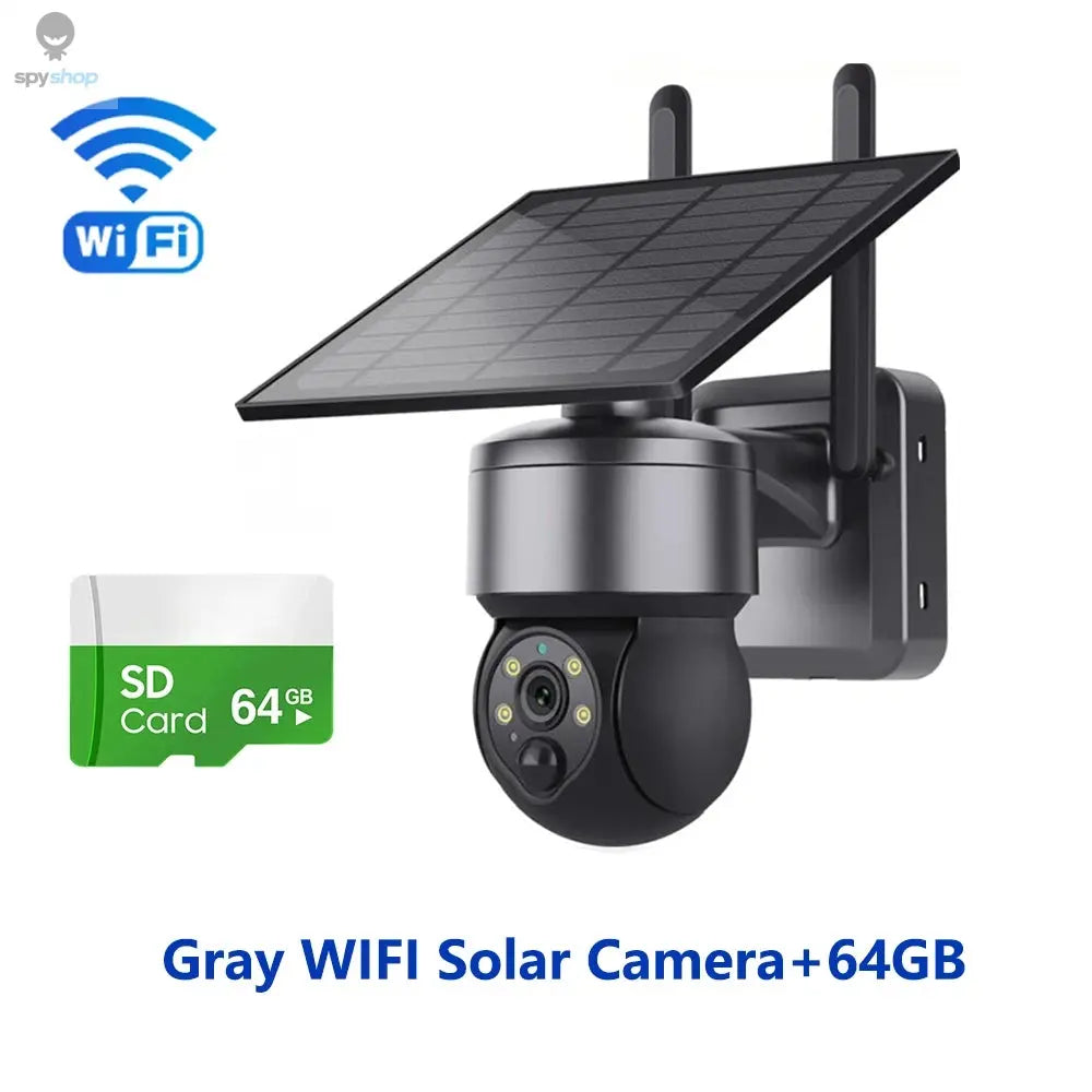 SHIWOJIA WIFI Wireless PTZ Solar Camera 4G SIM 4MP Outdoor Solar Panel Two Way Audio Security Protection CCTV Camera Battery Cam Spy-shop.com