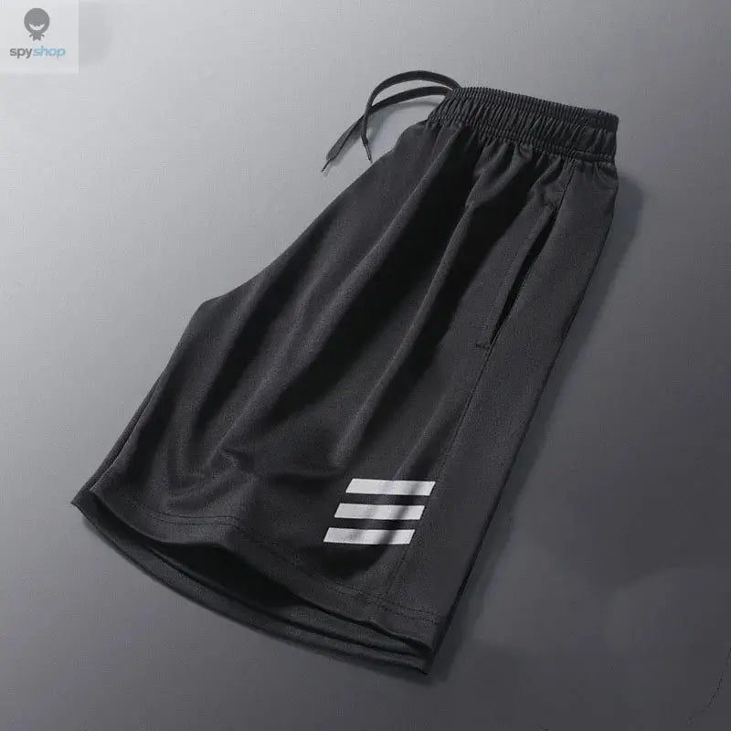 SONECHOKI Running Shorts Men Striped Printing Loose Basketball Sport Gym Breathable Shorts Fitness Training Workout Bottom Male 