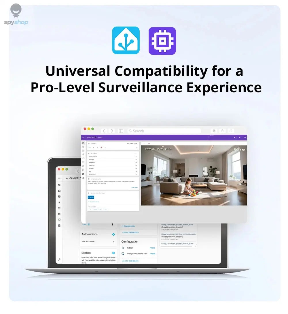 SONOFF CAM PT2 Smart Home Security Camera Smart Night Vision 360° Panoramic View Remote HD Monitoring with Real-Time Interaction Spy-shop.com