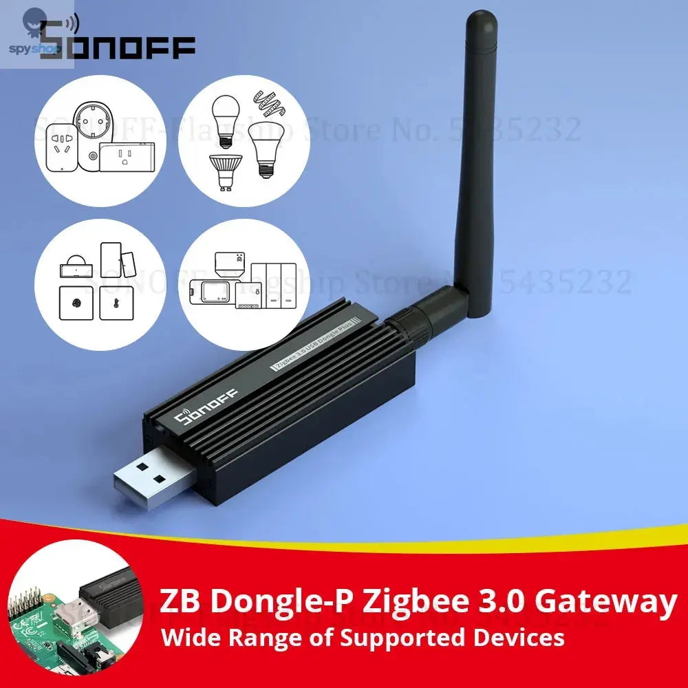 SONOFF ZB Dongle-P Zigbee 3.0 USB Dongle Plus Universal Zigbee Gateway Support via ZHA or Zigbee2MQTT Sonoff Zigbee Series Spy-shop.com
