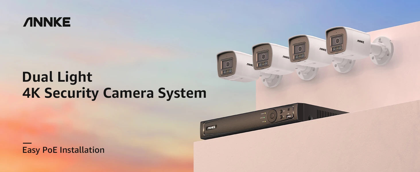 ANNKE 4K PoE Security Camera System with 8CH NVR