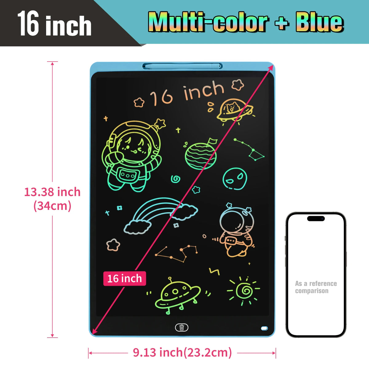 Colour LCD Writing Tablet, 16 or 20 Inch