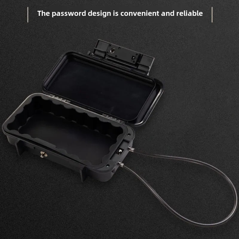 Coffre-fort portable extérieur avec câble et code pour clés et objets de valeur