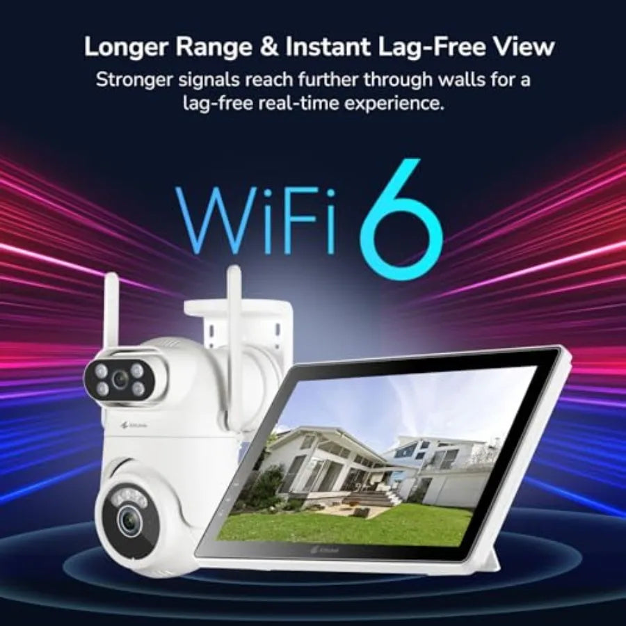 2K Dual-Lens Wireless Security Camera with 360° PTZ