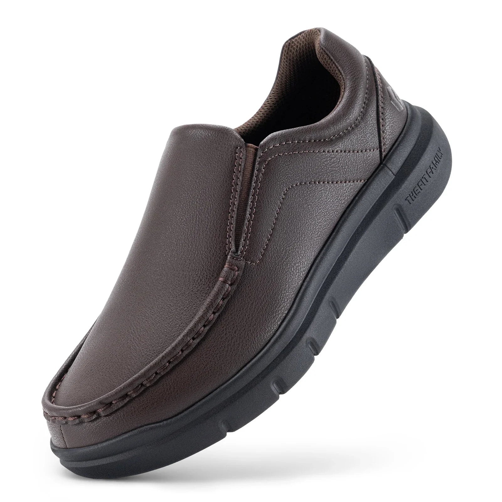 Men's Wide Width Slip-On Casual Shoes with Arch Support